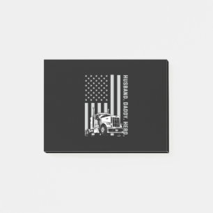 Bloco De Notas Dia de os pais  Bandeira Pai americana do caminhã