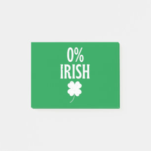 Bloco De Notas Dia de São Patrício 0% irlandês