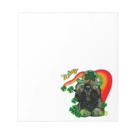 Bloco De Notas Dia de São Patrício Poodle