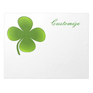 Bloco De Notas Dia de São Patrício Shamrocks Thunder_Cove