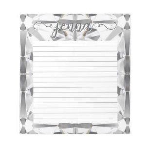 Bloco De Notas Diamond Gemstone Vinculado Personalizado