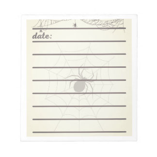 Bloco De Notas Diário de Aranha de Halloween, Design de Natureza