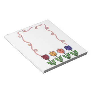 Bloco De Notas Diário de flores de tulipa