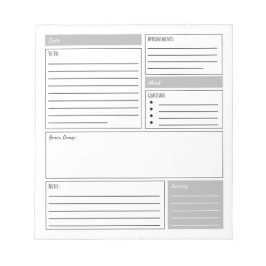 Bloco De Notas Diário diário com lista de tarefas, gratidão e mui