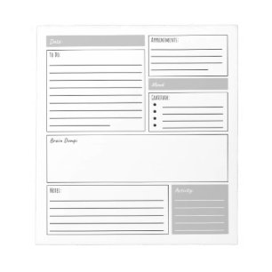 Bloco De Notas Diário diário com lista de tarefas, gratidão e mui