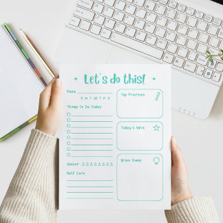 Bloco de Notas Diário Divertido e Moderno para Aut