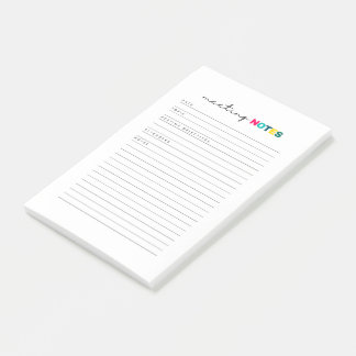 Bloco De Notas Diário do Planejador de Notas de Reunião