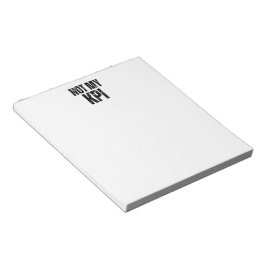 Bloco de Notas Diário Minimalista Não é Meu KPI