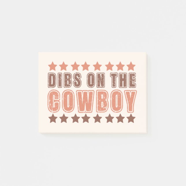 Bloco De Notas Dibs No Cowboy (Frente)