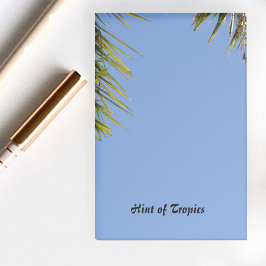 Bloco De Notas Dica das Tropicais Palm Fronds Blue Sky