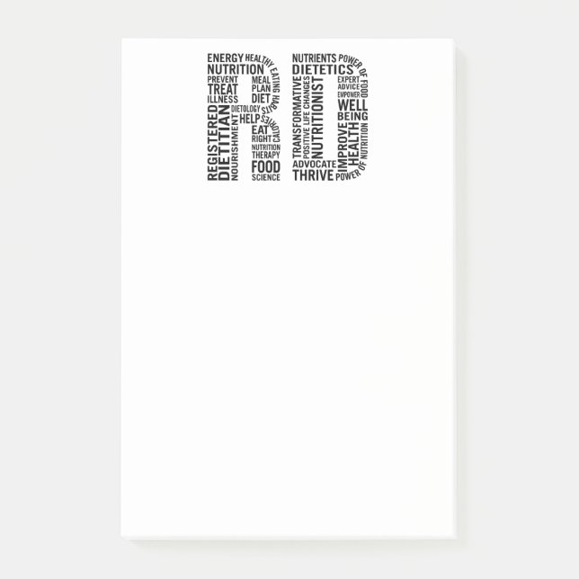 Bloco De Notas Dietista registrada RD (Frente)