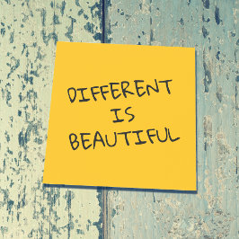 Bloco De Notas Diferente é Bonito Frase Positiva