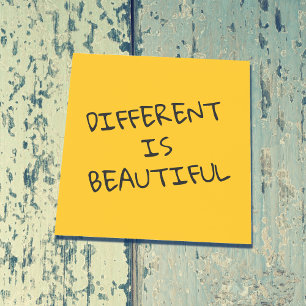 Bloco De Notas Diferente é Bonito Frase Positiva