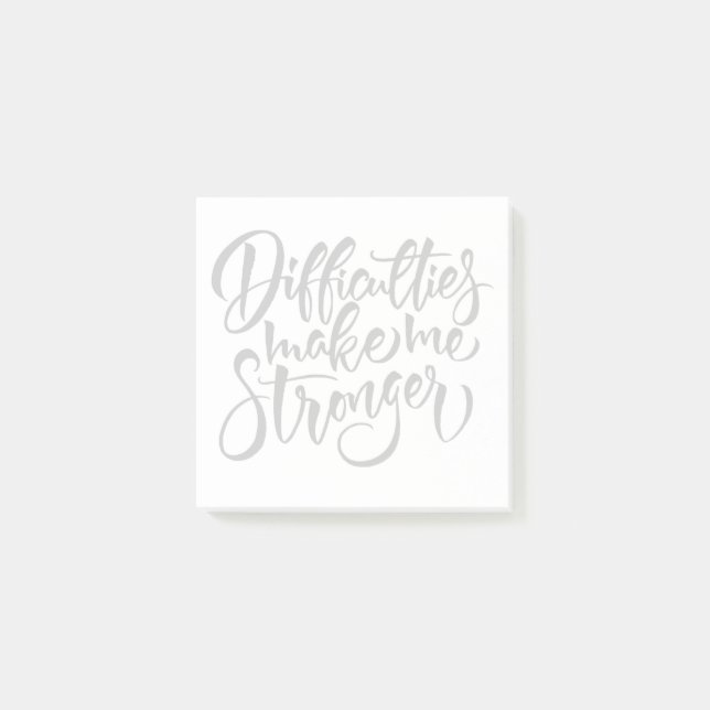Bloco De Notas Dificuldades Me Tornam Mais Forte (Frente)