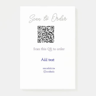Bloco De Notas Digitalize para encomendar digitalizar código QR a
