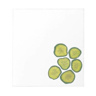 Bloco De Notas Dill Verde Picles Picles Picle Chips Foodie Gift