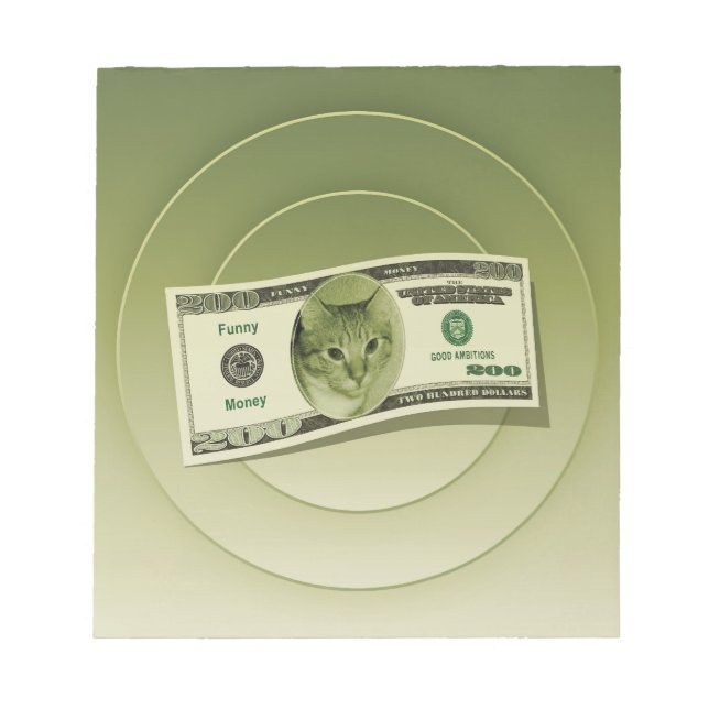 Bloco De Notas Dinheiro Engraçado (Frente)