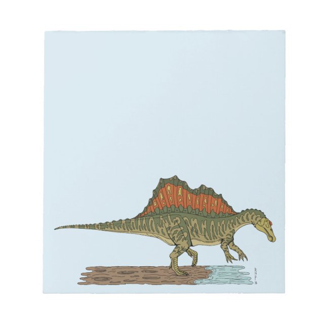 Bloco De Notas Dinossauro Cretáceo Espinossauro (Frente)