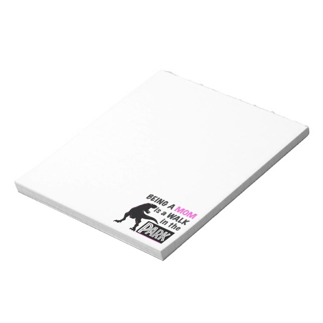 Bloco De Notas Dinossauro Engraçado Ser mãe é caminhada no parque (Invertido)