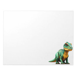 Bloco De Notas Dinossauro Verde
