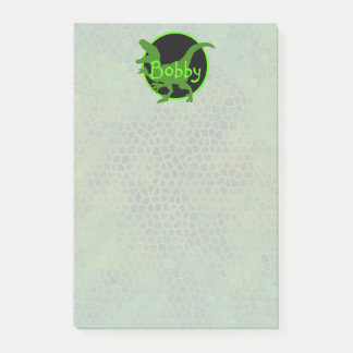 Bloco De Notas Dinossauro Verde Personalizado