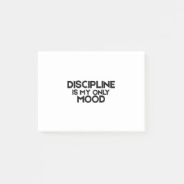 Bloco De Notas Disciplina é Meu Único Humor Minimalista