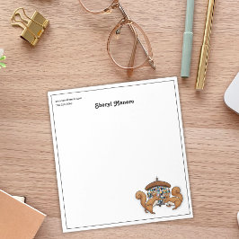 Bloco De Notas Disco de Esquilo Personalizado