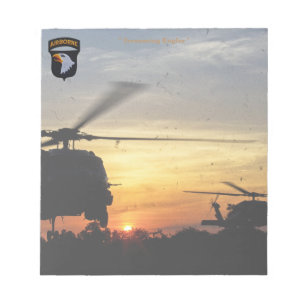 Bloco De Notas distintivo de veteranos da 101ª aerotransportada s