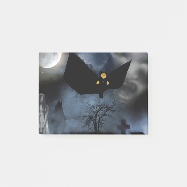 Bloco De Notas Diversão assustadora para o Halloween (Frente)