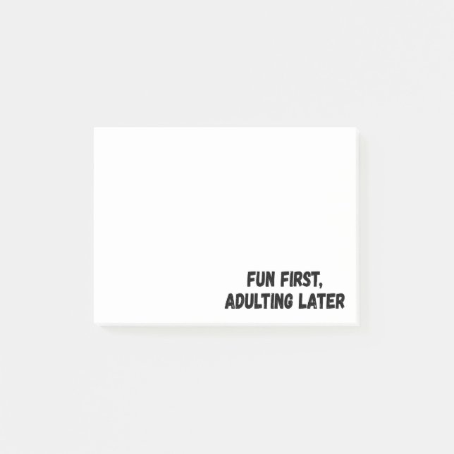 Bloco De Notas Diversão da primeira adaptação mais tarde (Frente)