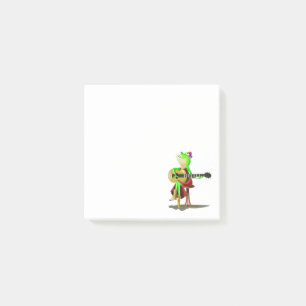 Bloco De Notas Diversão - Sapo Tocando Violão - Pintura