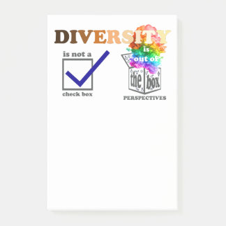 Bloco De Notas Diversidade está fora da perspectiva