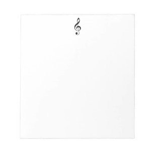 Bloco de notas do Clef de triplo