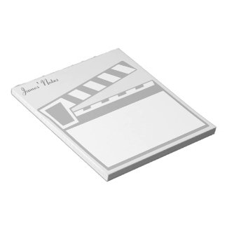 Bloco de notas do Conselho Clapperboard Slate para