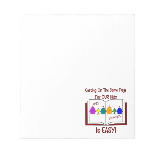 Bloco de notas do Funcionarios UES (Frente)