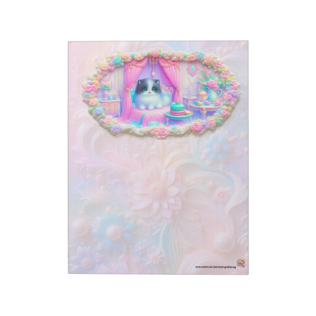 Bloco de Notas do Gato Pastel (Invertido)