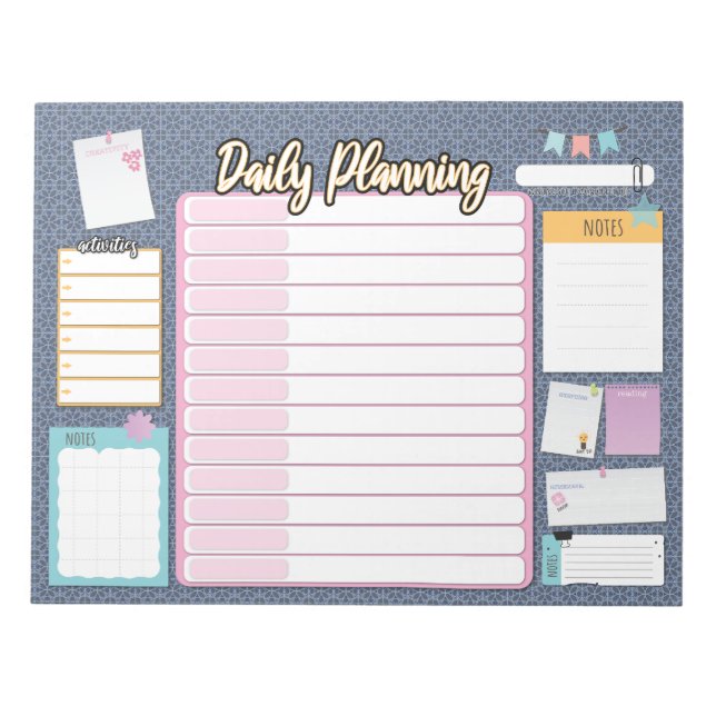 Bloco de notas do HOMESCHOOL DAILY PLANNER (Frente)