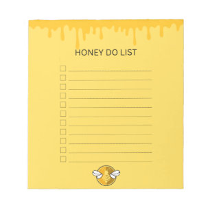 Bloco de notas do Honey Do