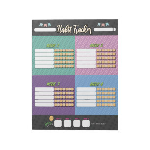 Bloco de notas do KIDS HABIT TRACKER