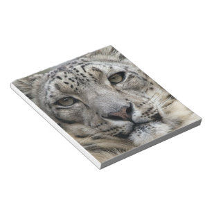 Bloco de notas do leopardo de neve