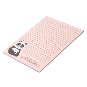 Bloco de notas do Papel de carta pessoal do Panda 