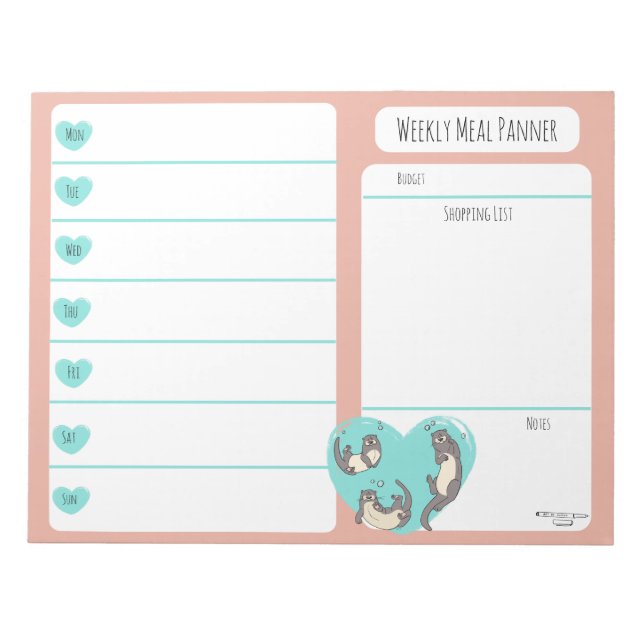 Bloco de notas do Planador de Refeições do Rio Nad (Frente)