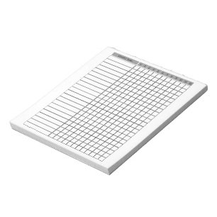 Bloco de Notas do Planejador da Lista de Verificaç