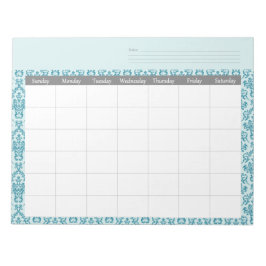 Bloco de Notas do Planejador de Calendário do Dama