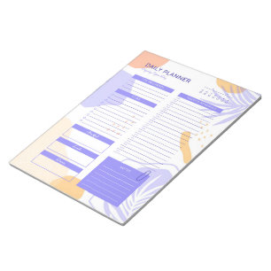 Bloco de Notas do Planejador Diário de Pêssego Mod