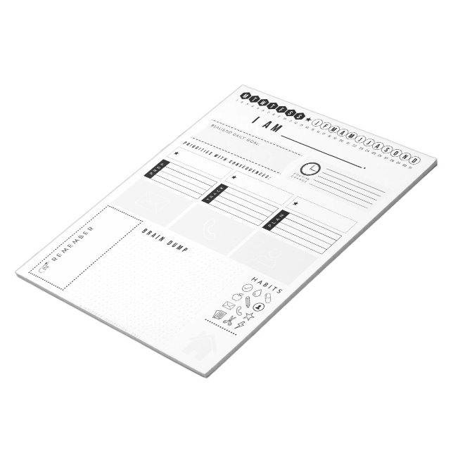 Bloco de Notas do Professor/Planejador de Escritór (Inclinado)