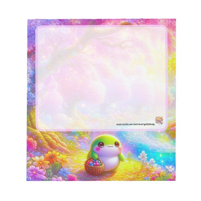 Bloco de Notas do Sapo Kawaii (Frente)