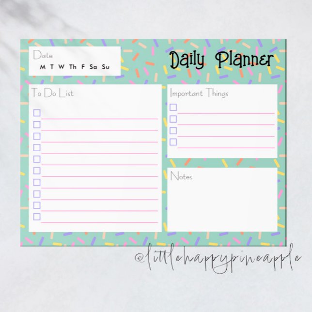 Bloco de Notas do Sprinkle Daily Planner (Criador carregado)