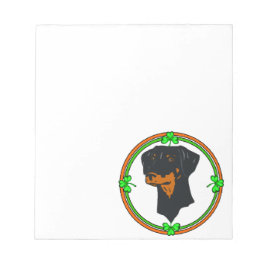 Bloco De Notas Doberman Pinscher St Patricks