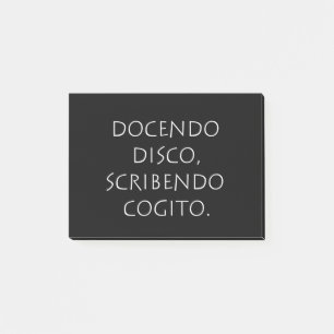 Bloco De Notas Docendo disco scribendo cogito